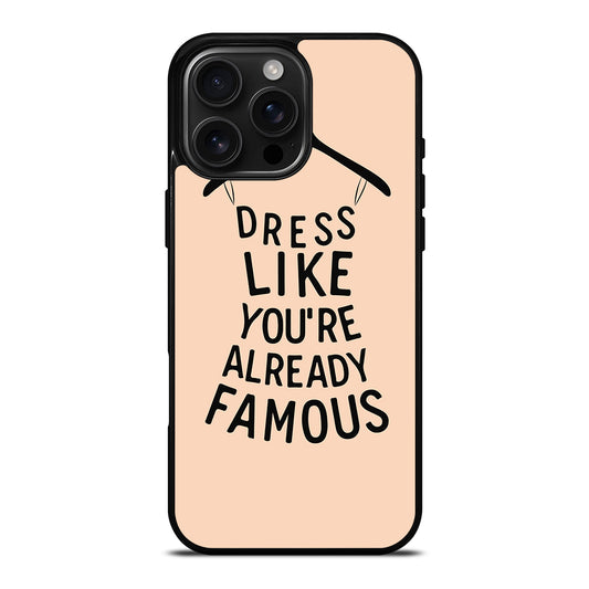 DRESS FAMOUS QUOTES iPhone Case Cover
