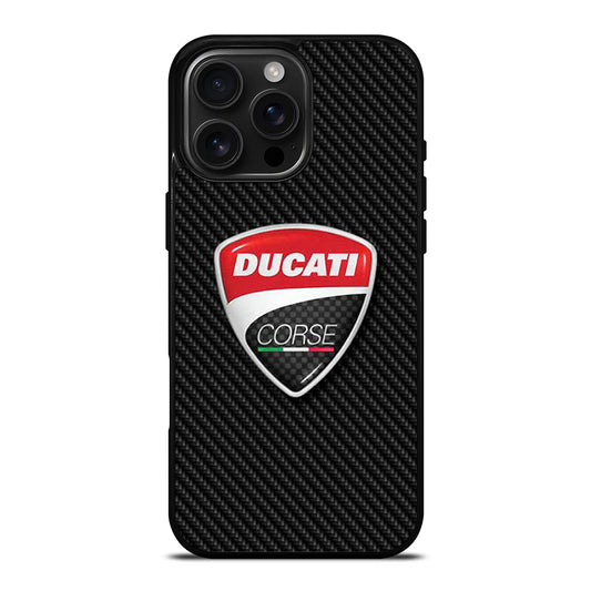 DUCATI CORSE CARBON LOGO iPhone Case Cover