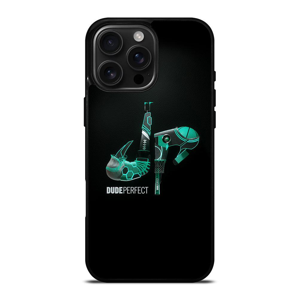 DUDE PERFECT BLACK LOGO iPhone Case Cover
