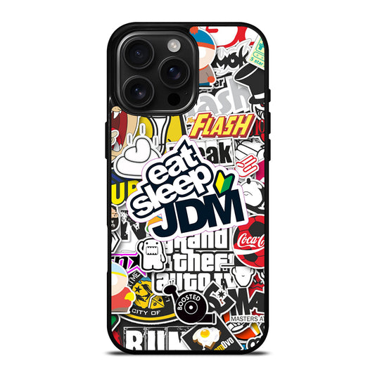 EAT SLEEP JDM STICKER iPhone Case Cover