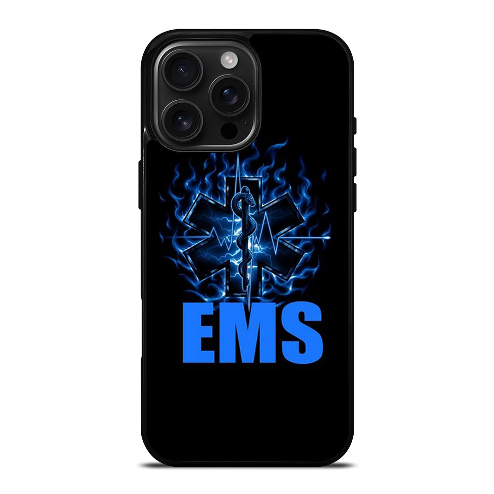 EMT EMS MEDICAL BLACK LOGO iPhone Case Cover