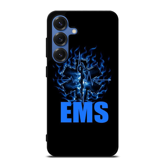 EMT EMS MEDICAL BLACK LOGO Samsung Galaxy Case Cover
