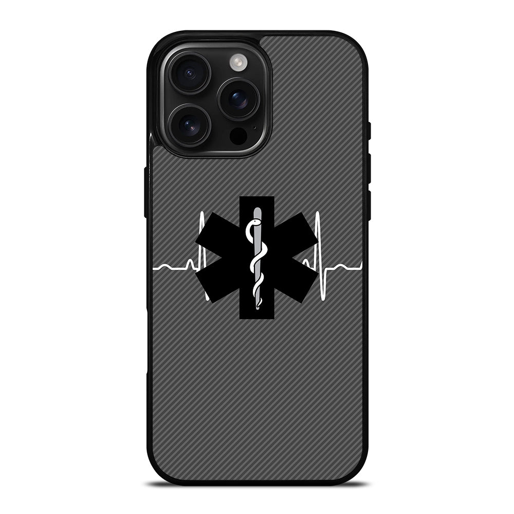 EMT EMS MEDICAL CARBON LOGO iPhone Case Cover