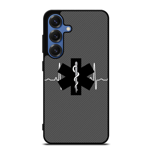EMT EMS MEDICAL CARBON LOGO Samsung Galaxy Case Cover