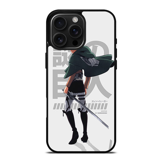 EREN YEAGER ATTACK ON TITAN ANIME iPhone Case Cover