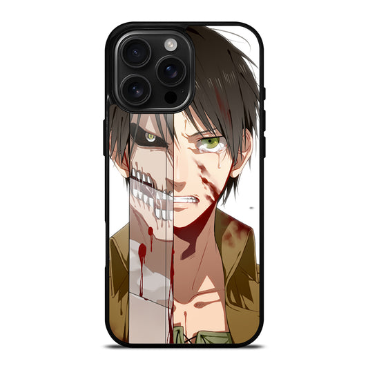 EREN YEAGER FACE ATTACK ON TITAN iPhone Case Cover