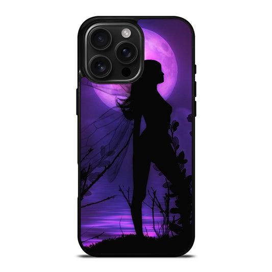 FAIRY DRAGONFLIES PURPLE MOON iPhone Case Cover