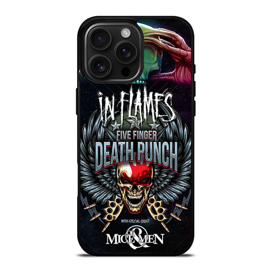 FIVE FINGER DEATH PUNCH AND IN FLAMES iPhone Case Cover