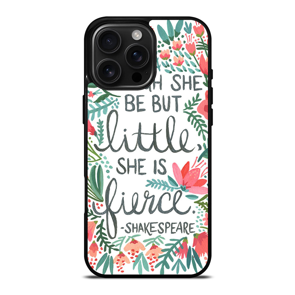 FLORAL SHAKESPEARE QUOTE iPhone Case Cover