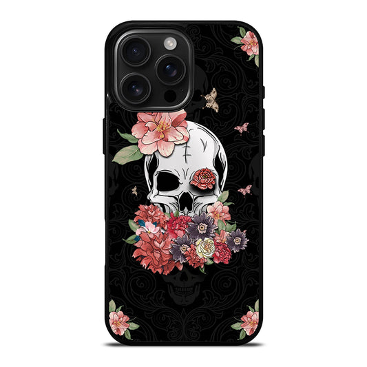 FLORAL SKULL iPhone Case Cover
