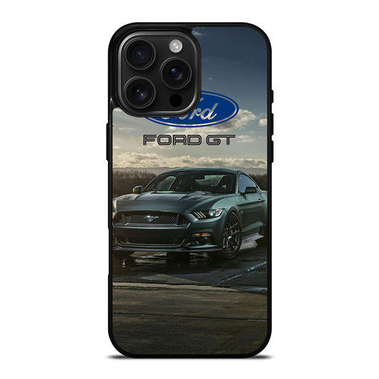 FORD MUSTANG GT BLACK CAR iPhone Case Cover