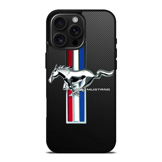 FORD MUSTANG GT CARBON LOGO iPhone Case Cover