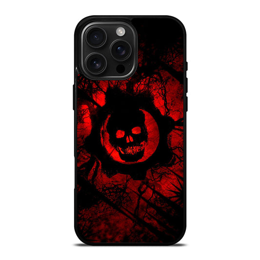 GEARS OF WAR RED SKULL LOGO iPhone Case Cover