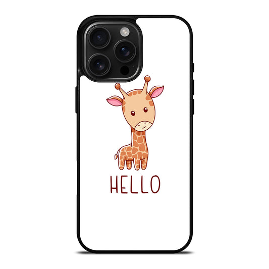 GIRAFFE HELLO iPhone Case Cover