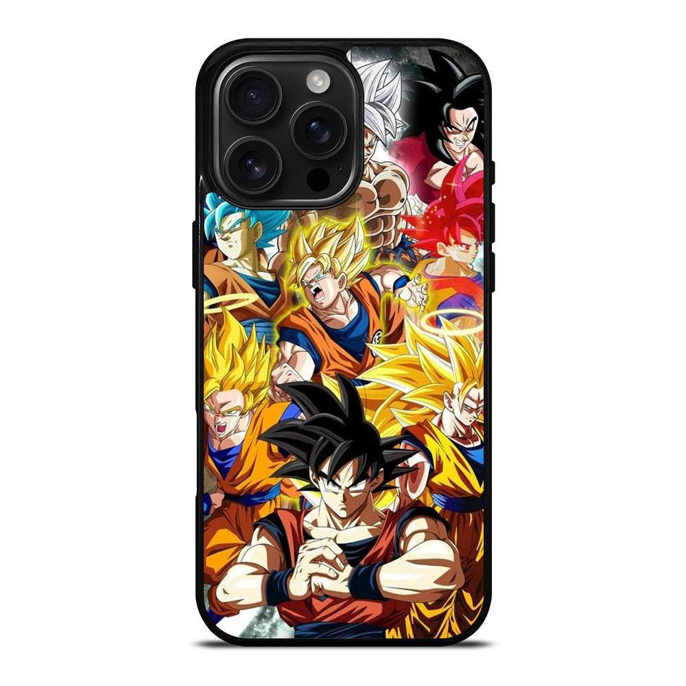 GOKU DRAGON BALL ALL SUPER SAIYAN iPhone Case Cover