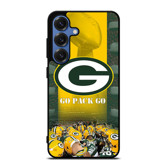 GREEN BAY PACKERS GO PACK GO LOGO 2 Samsung Galaxy Case Cover