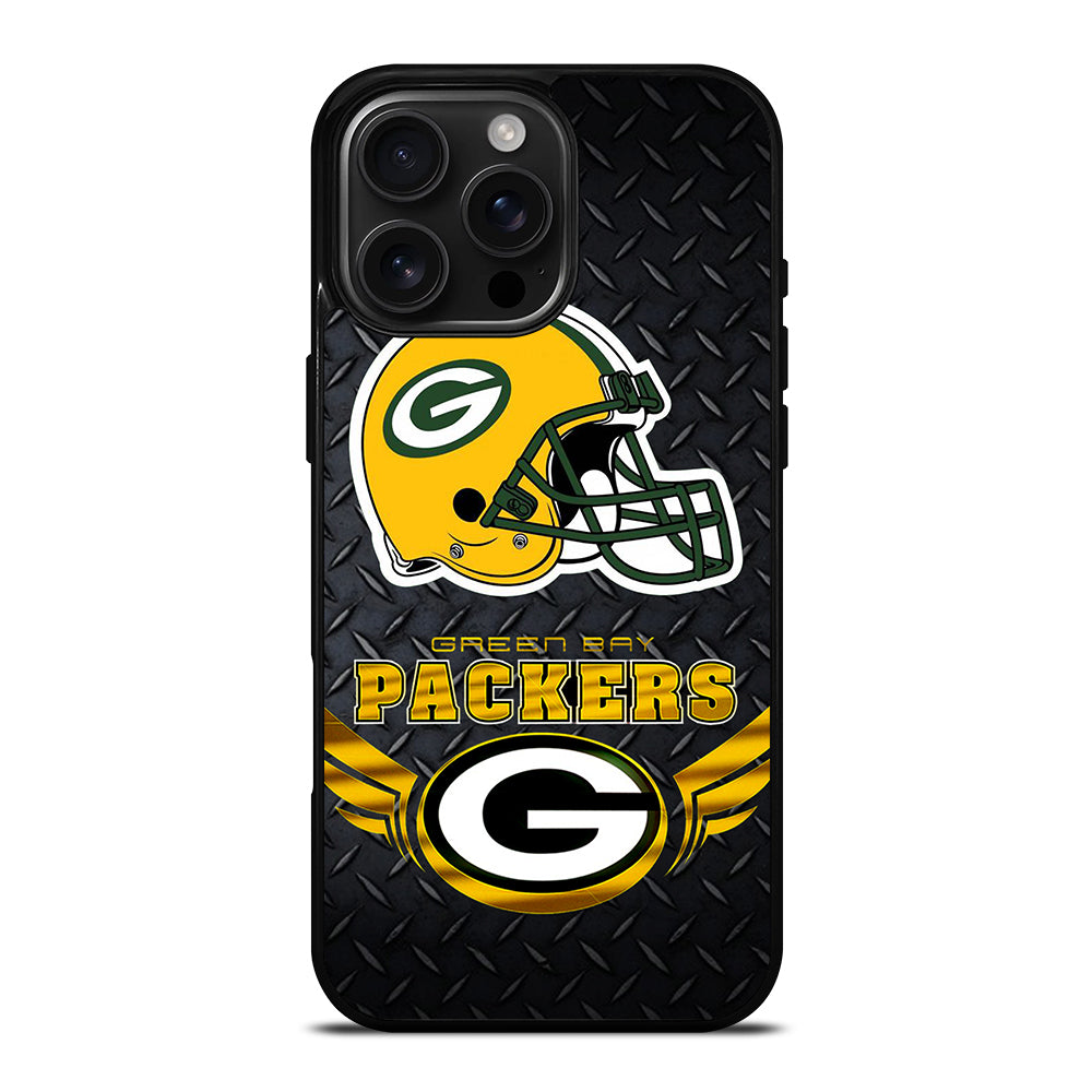 GREEN BAY PACKERS METAL LOGO iPhone Case Cover