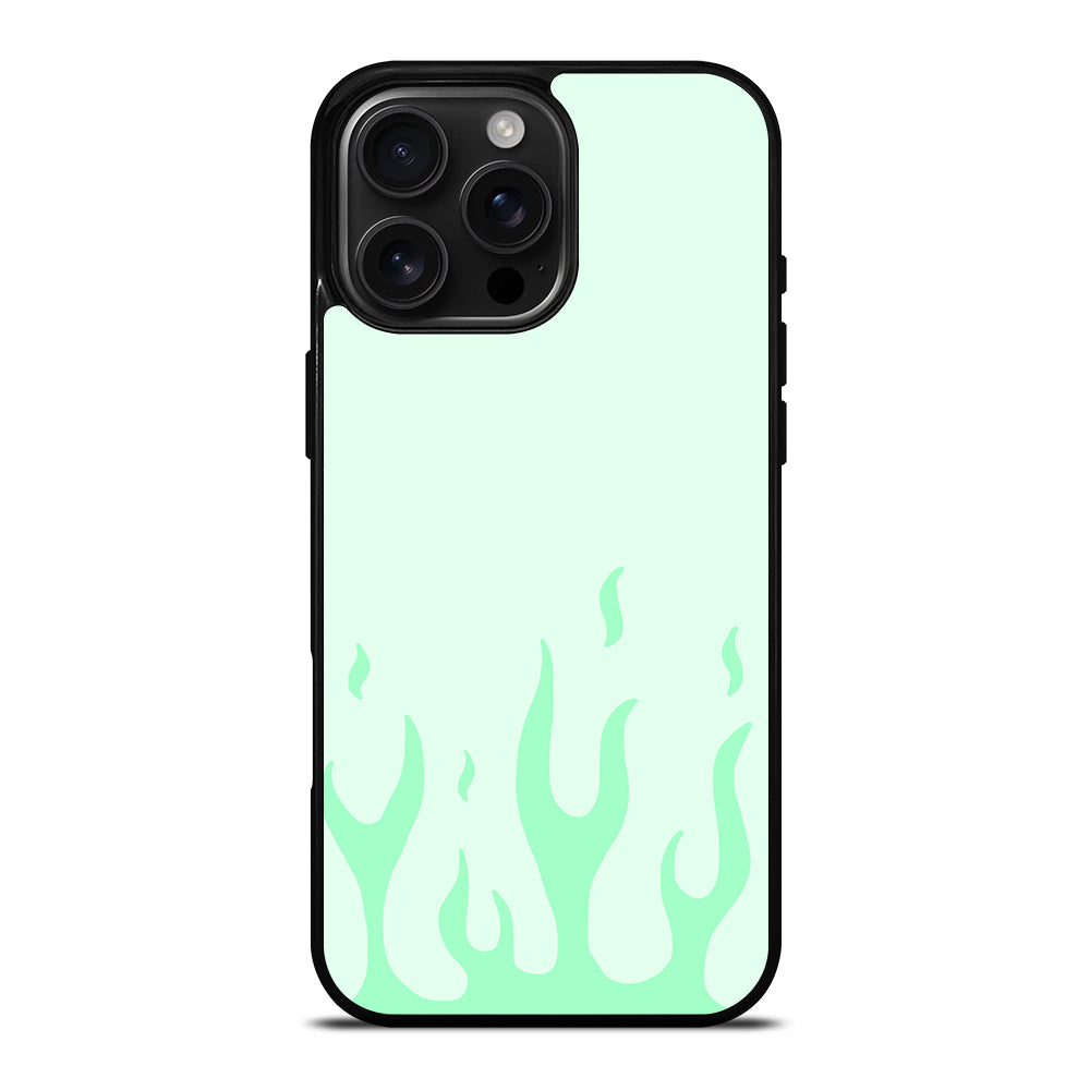 GREEN FLAME iPhone Case Cover