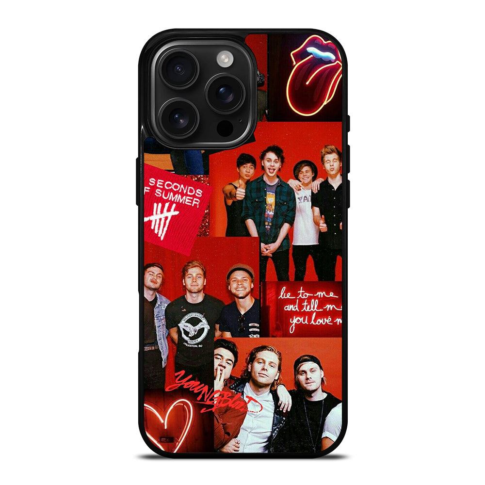 GROUP 5 SECONDS OF SUMMER COLLAGE iPhone Case Cover