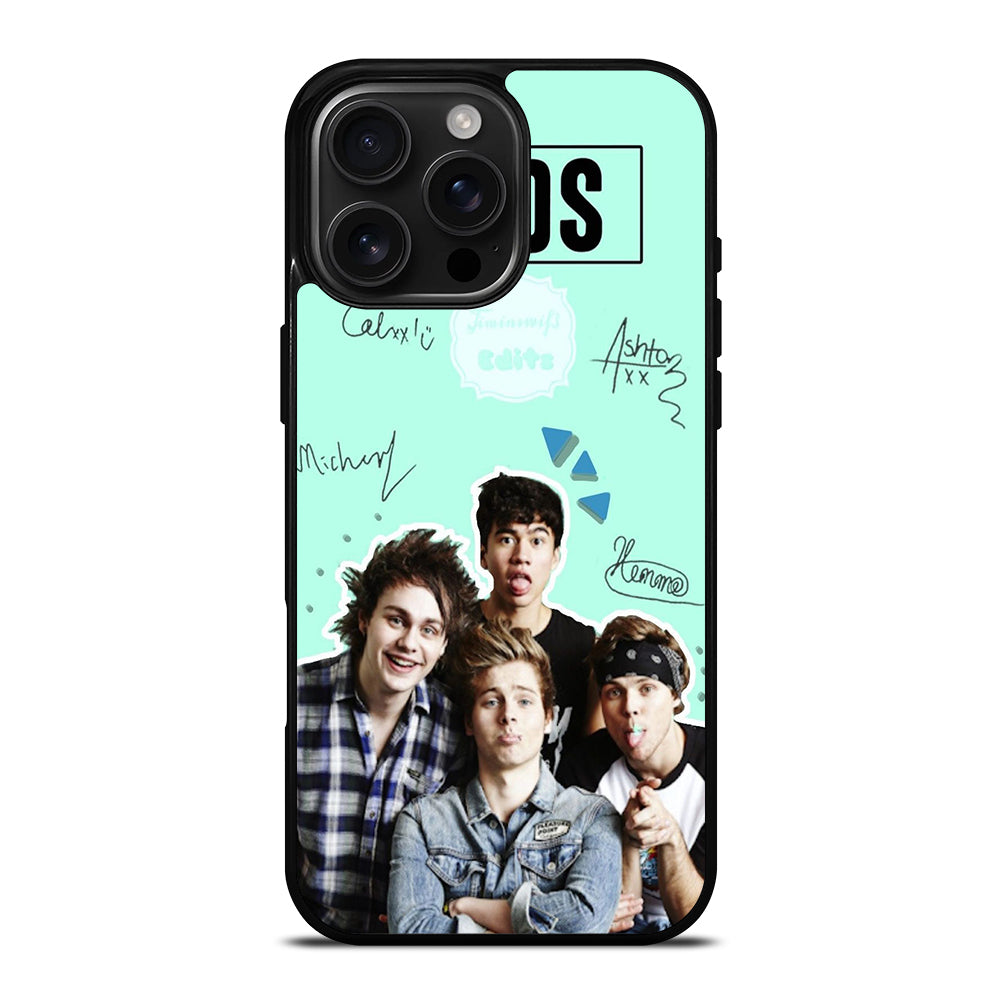 GROUP 5 SECONDS OF SUMMER SIGNATURE iPhone Case Cover