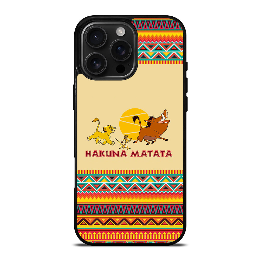 HAKUNA MATATA LION KING AZTEC 3 iPhone Case Cover