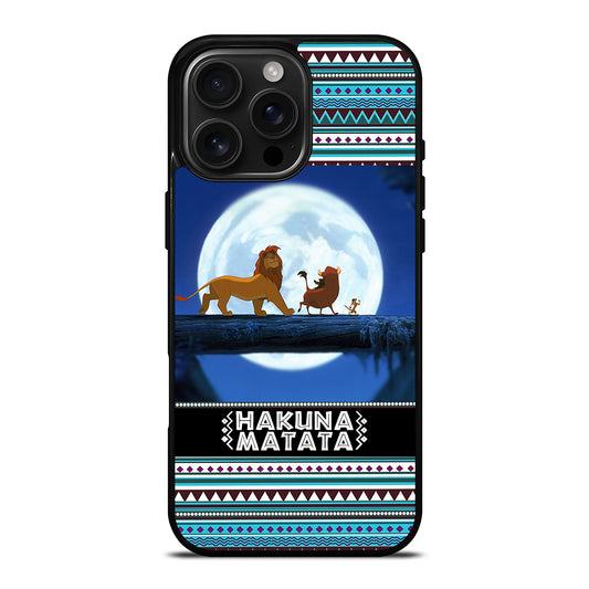 HAKUNA MATATA LION KING AZTEC PATTERN iPhone Case Cover
