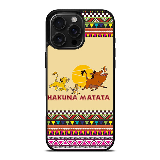 HAKUNA MATATA LION KING AZTEC PATTERN 2 iPhone Case Cover