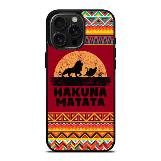 HAKUNA MATATA LION KING AZTEC PATTERN 3 iPhone Case Cover