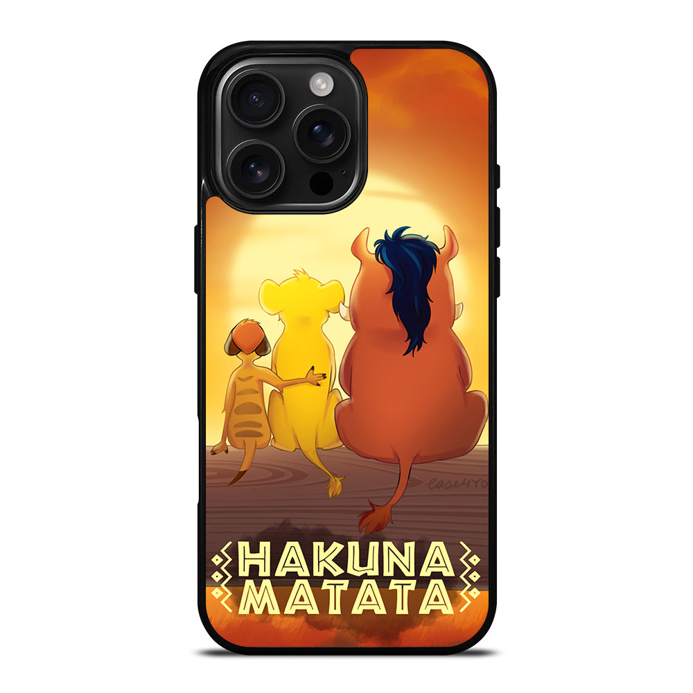 HAKUNA MATATA LION KING CARTOON iPhone Case Cover