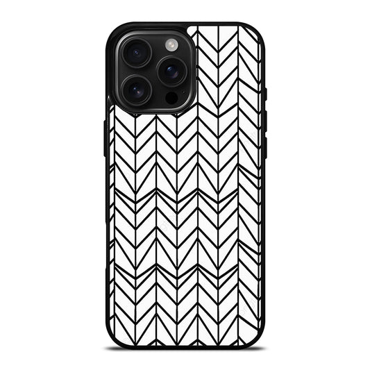 HERRINGBONE TRIANGLE PATTERN 2 iPhone Case Cover