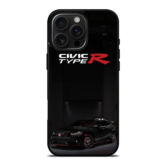 HONDA CIVIC BLACK CAR iPhone Case Cover