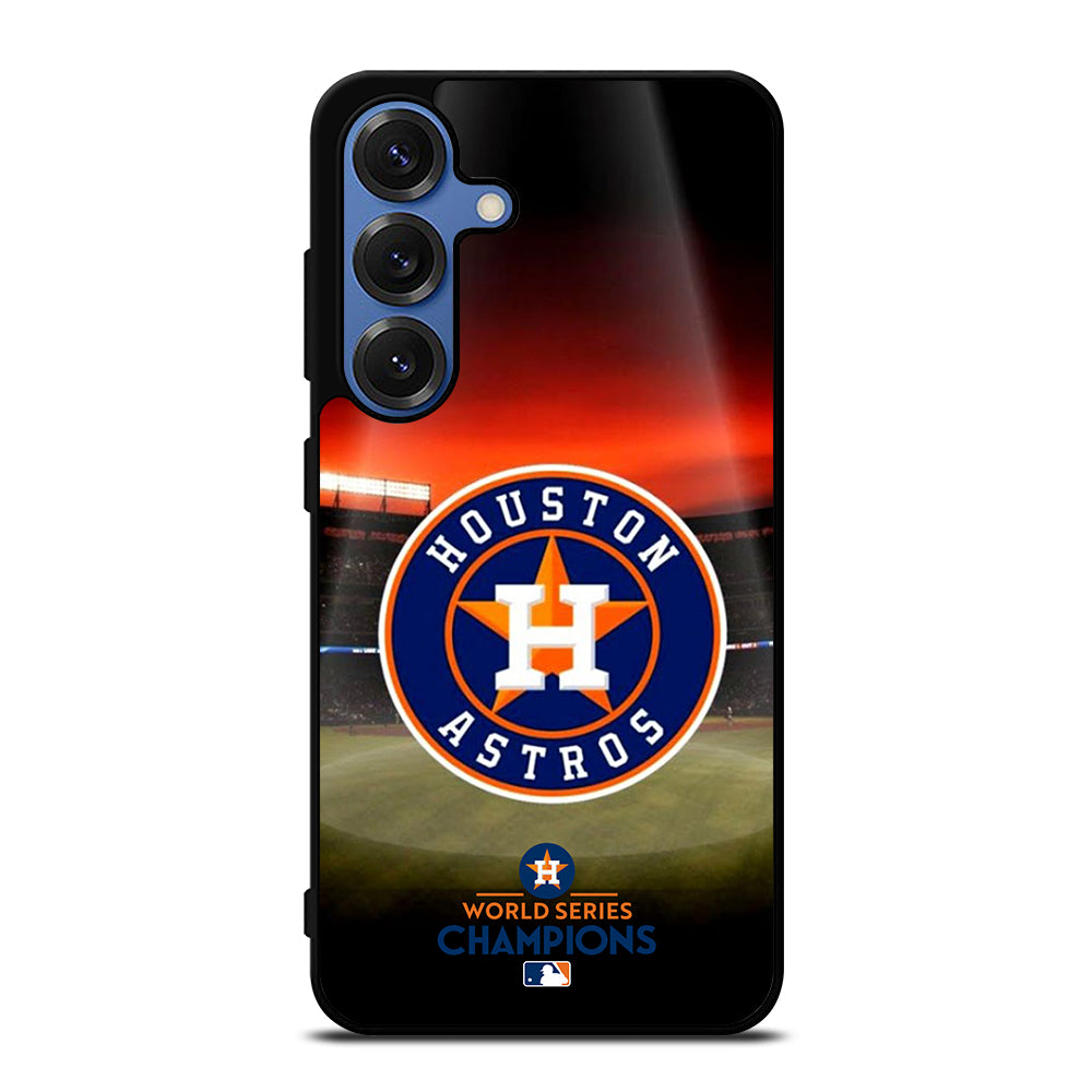 HOUSTON ASTROS MLB LOGO 3 Samsung Galaxy Case Cover