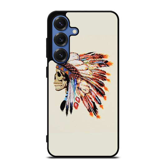 INDIAN FEATHER SKULL 2 Samsung Galaxy Case Cover