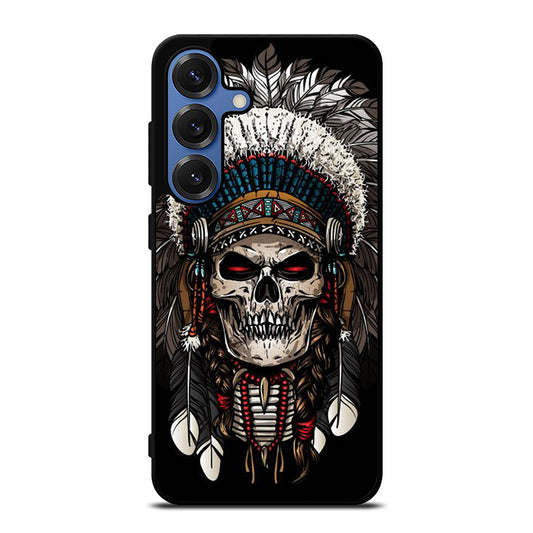 INDIAN FEATHER SKULL ART 2 Samsung Galaxy Case Cover