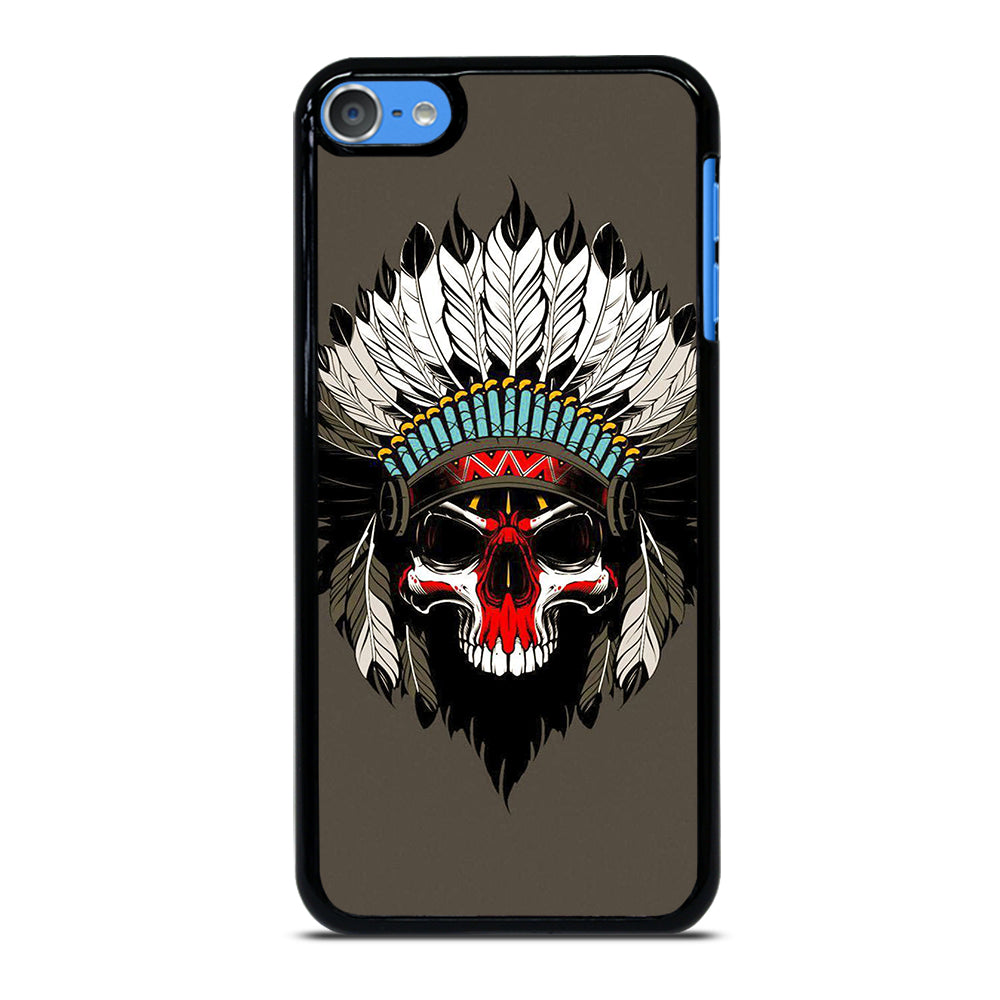 INDIAN FEATHER SKULL ART iPod Touch Case Cover