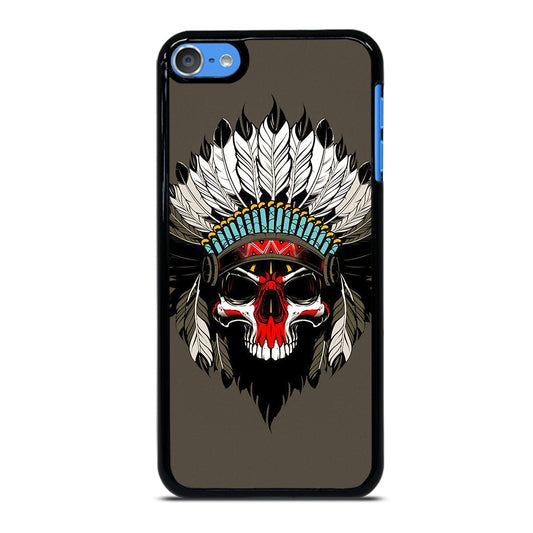 INDIAN FEATHER SKULL ART iPod Touch Case Cover