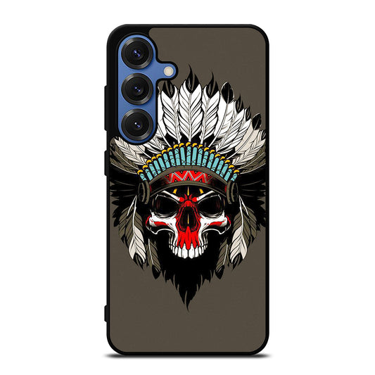 INDIAN FEATHER SKULL ART Samsung Galaxy Case Cover
