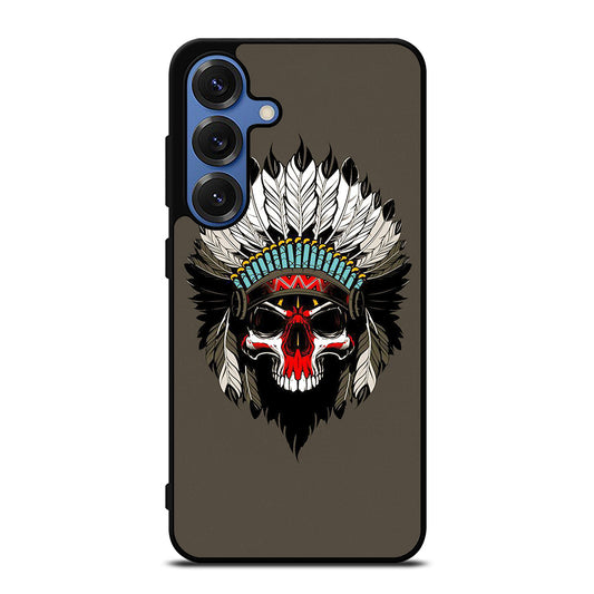 INDIAN FEATHER SKULL Samsung Galaxy Case Cover