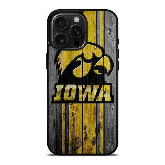 IOWA HAWKEYES WOODEN iPhone Case Cover
