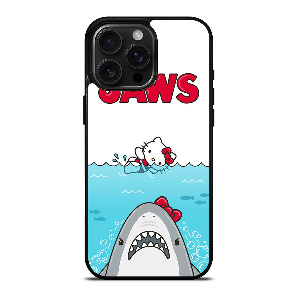 JAWS SHARK HELLO KITTY iPhone Case Cover