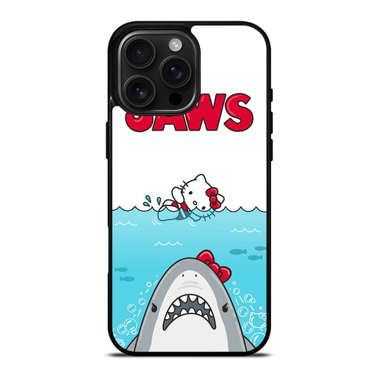 JAWS SHARK HELLO KITTY iPhone Case Cover
