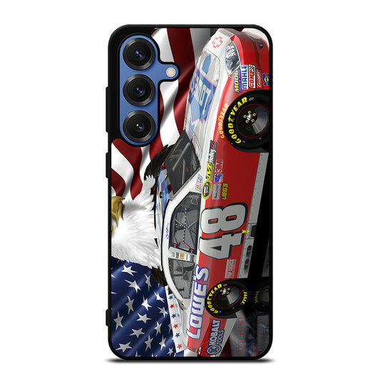 JIMMIE JOHNSON NASCAR AMERICAN FLAG Samsung Galaxy Case Cover