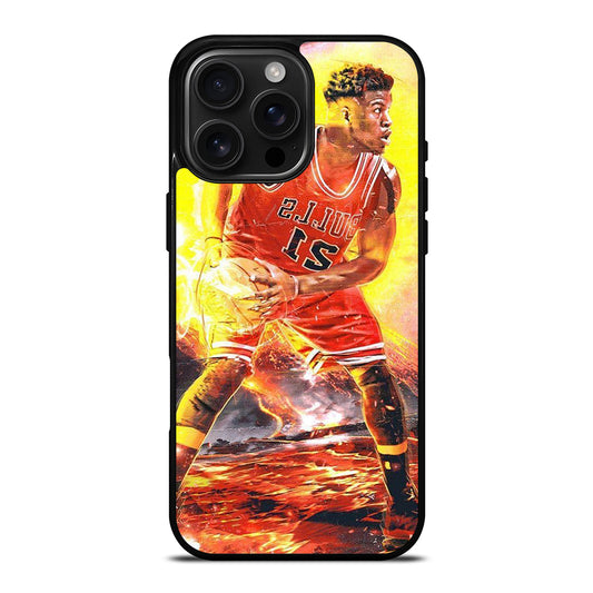 JIMMY BUTLER FLAME CHICAGO BULLS iPhone Case Cover