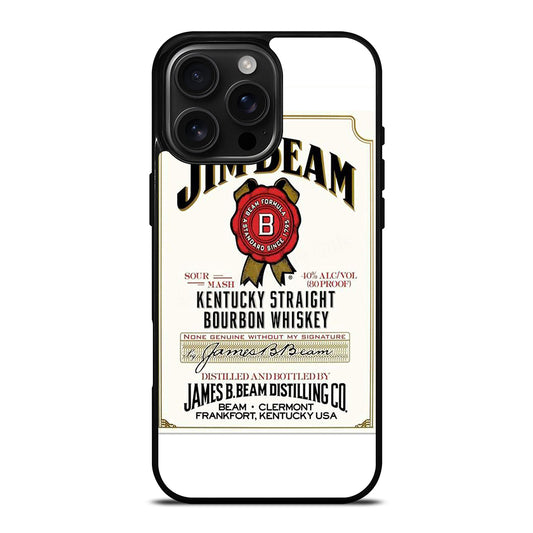 JIM BEAM BOURBON WHISKEY LABEL iPhone Case Cover