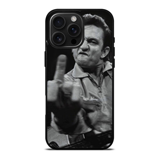 JOHNNY CASH MIDDLE FINGER iPhone Case Cover