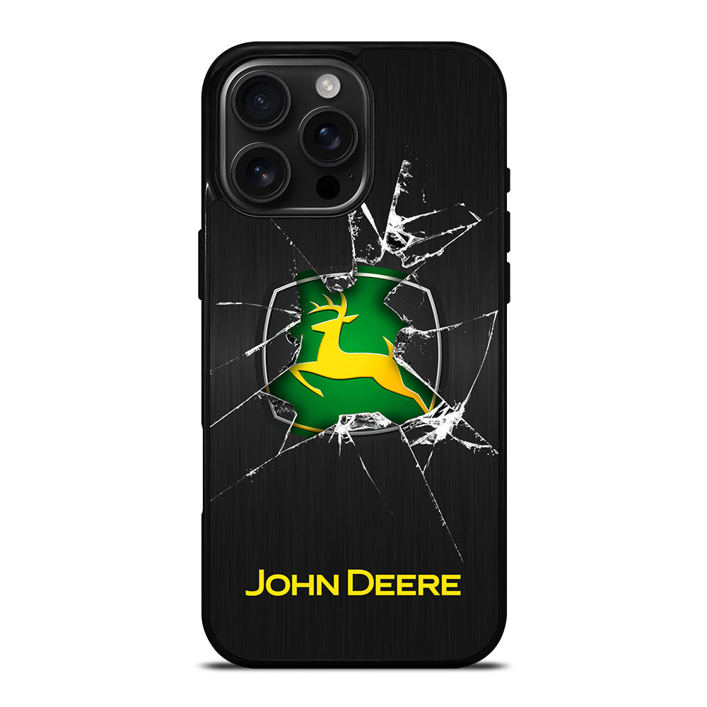 JOHN DEERE CRACKED GLASS LOGO iPhone Case Cover