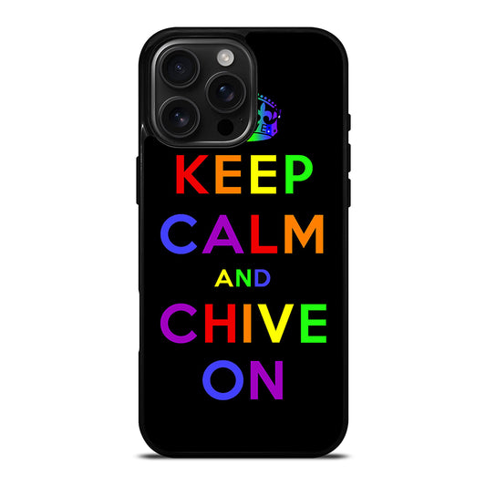 KEEP CALM AND CHIVE ON 1 iPhone Case Cover