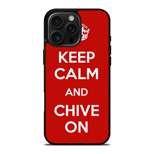 KEEP CALM AND CHIVE ON 4 iPhone Case Cover