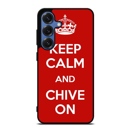 KEEP CALM AND CHIVE ON 4 Samsung Galaxy Case Cover