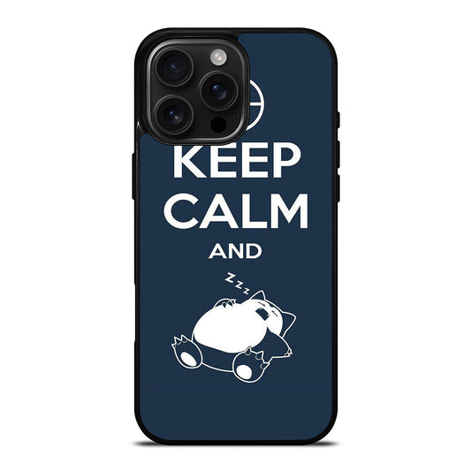 KEEP CALM SNORLAX iPhone Case Cover